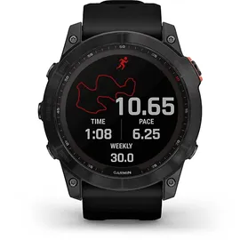 Garmin fenix 7X Solar schiefergrau mit schwarzem Armband