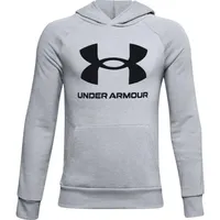 Under Armour Rival Fleece Big Logo Hoodie light grey S - YSM