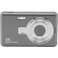 Digitalkamera, Kinderkamera 12 MP, 16-facher Zoom, Digitale Videokamera 1080P mit 2,4-Zoll-TFT-Bildschirm, Integriertem Fülllicht, Kompakte Kleine Kamera für Kinder (Gray)