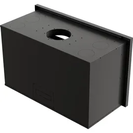 Kratki ARKE 95 Stahl Schwarz/Abdeckplatte Glas