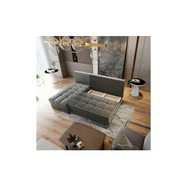 masseno Eckcouch Stoff 3-Sitzer Grün