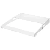 Woltu Wickelaufsatz, Wickeltischaufsatz für Kommode, universal, mit Seitenwänden weiß 70 cm x 10 cm x 75 cm