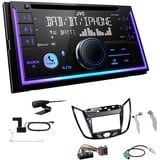 JVC KW-DB95BT Autoradio Bluetooth DAB+ für Ford C-Max ab 2010 piano black