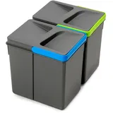 Emuca Recyclingbehälter 12 l Anthrazit