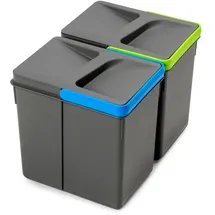 Emuca Recyclingbehälter 12 l Anthrazit