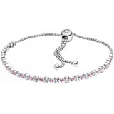 PANDORA Armband "Funkelnde rosa Steine" Silber 599377C02 23 cm