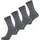 Nur Der Basicsocken Bambus Warme Socke 4-Paar grau 43-46