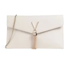 Valentino Luxe Umhängetasche Kunstleder Beige/Weiß