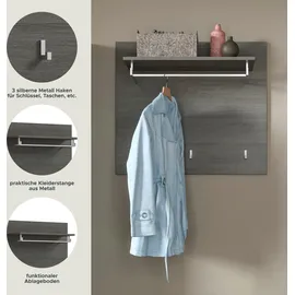 INOSIGN Garderobenpaneel Rumba 80 x 70 x 27 cm Grau