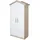 roba Kinderkleiderschrank Cabane 96 x 190 x 50 cm Eiche massiv weiß