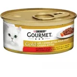 Gourmet Gold Les Cassolettes Duo aus Fleisch in Tomatensoße 2 Paletten (48 x 85 g)