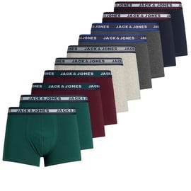 JACK & JONES Solid Boxershorts 10 Einheiten Multicolor XL