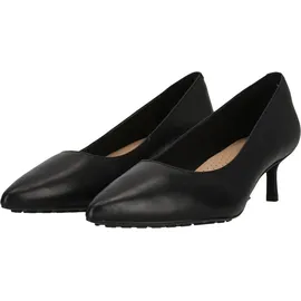 CLARKS Schuhe Adela Court mit Komfort-Fußbett und vielseitig-elegantem Look 1216 Black Leather 37.5 - Schwarz - 37,5