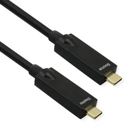 Roline USB-C auf USB-C 10 m Schwarz
