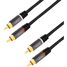 Logilink Audiokabel 2x Cinch-Stecker - 2x Cinch-Stecker 15,0m (CA1203)