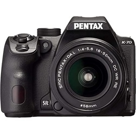 Pentax K-70 schwarz + HD DA 18-50 mm DC WR RE