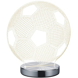 Trio Reality LED Tischleuchte Ball 22 cm x 20 cm x 12 cm Chrom