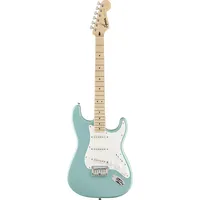 Fender Squier by Fender Limited Edition Sonic® Stratocaster® E-Gitarre HT, Ahorngriffbrett, weißes Schlagbrett, Tropical Turquoise