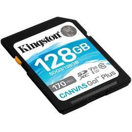 Kingston SDXC Canvas Go! Plus 128 GB Class 10 UHS-I V30