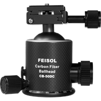 FEISOL Kugelkopf CB-50DC Carbon Fiber, inkl. Kupplungsplatte
