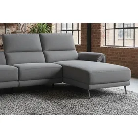 KAWOLA Sofa ADRIANA Ecksofa mit Relaxfunktion Stoff anthrazit