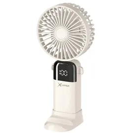 Xlayer Handventilator 17,3 cm Klappventilator Beige
