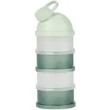 Babymoov Milchpulver Portionierer Baby - Stapelbar, 4 Fächer, ergonomischer Ausguss, Milchpulver Aufbewahrungsbox - Grün