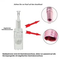 P-Beauty Cosmetic Accessories Dermaroller Microneedling Ersatzköpfe für TBPHP Dermapen Geräte mit Gewinde, 20-tlg.