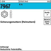F. REYHER Nchfg. GmbH & Co. KG Sicherungsmutter DIN 7967 M16 A 4 100 Stück