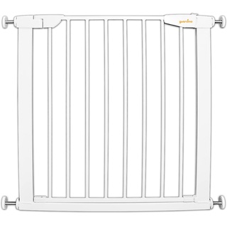 guardino Türschutzgitter erweiterbar bis 109 cm - Treppenschutzgitter ohne Bohren, 75-81 cm, Weiß