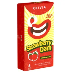 Oral Dams Strawberry Lecktücher (6 Tücher) 6 St