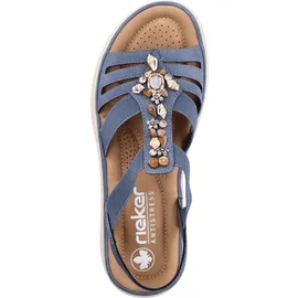 Rieker Sandalette Damen Blau 38