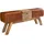 FineBuy Turnbock 120 x 29 x 53 cm braun / braun