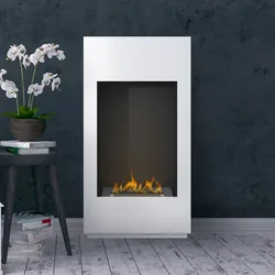 Noble Flame SANTIAGO [Design Ethanolkamin]: Weiß (warm)