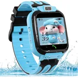 clleylise Kinder Smartwatch, Smartwatch Kinder mit GPS und Telefon, Smart Watch Kinder, Smartwatch Outdoor, Smartwatch Kids, Kinder Telefonuhr, Uhr Kinder Smartwatch (Blue)