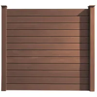 HORI Zaun HORI WPC Sichtschutzzaun Stecksystem, Gartenzaun witterungsbeständig, (Komplettset, 27-St., 6x Sichtschutzzaun 7x Verbindungspfosten 7x Konsole 7x Pfostenkappe), 6x Sichtschutzzaun 7x Verbindungspfosten 7x Konsole 7x Pfostenkappe braun 10.85 m x 1.80 cm