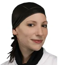 Papstar Bandana, schwarze Koch-Kopfbedeckung 81356 , 1 Packung = 40 Stück
