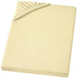Carpe Sonno Spannbettlaken Jersey 90 x 200 - 100 x 200 - 140 x 200 - 160 x 200 - 180 x 200 - 200 x 200 cm gelb