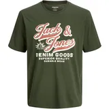 Jack & Jones PlusSize JACK & JONES Jjelogo Tee Ss Oneck 2 Col Aw25 Noos Pls - Plus Size