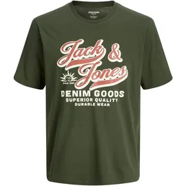Jack & Jones PlusSize JACK & JONES Jjelogo Tee Ss Oneck 2 Col Aw25 Noos Pls - Plus Size