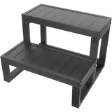 Donened - Badewannenstufe, Pooltreppe, Whirlpool Umrandung, Whirlpool Treppe, rutschfeste Poolleiter für Verschiedene Arten von Whirlpools, 60 x 54 x 42,3 cm