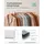 Songmics Rollgarderobe weiß Metall 92,0 - 132,0 x 160,0 cm