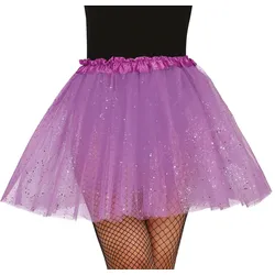 Glitzer Tutu für Damen violett - OS