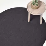 Homescapes Teppich geflochten rund 120 cm,