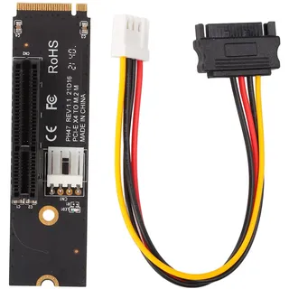 PCI-E Riser Express Cable NGFF M.2 to PCIe 3.0 X4 Adapter Card Support M.2 M-Key 2260/2280 M.2 SSD NGFF/M.2 to PCIE X4 Riser Card for Bitcoin Miner Computer PC