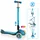 GLOBBER Elite Deluxe mit Leuchtrollen sky blue