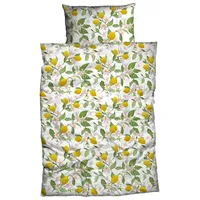 Casatex Bettwäsche Lemon 135 x 200 cm Satin Gelb
