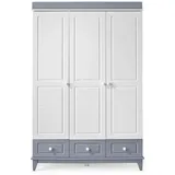 JVmoebel Kleiderschrank 139 x 209 x 54 cm Grau