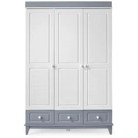 JVmoebel Kleiderschrank 139 x 209 x 54 cm Grau