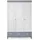 JVmoebel Kleiderschrank 139 x 209 x 54 cm Grau